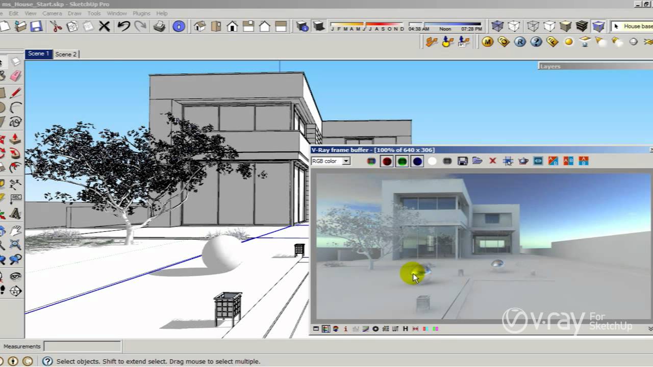 vray extension sketchup turn off sunlight